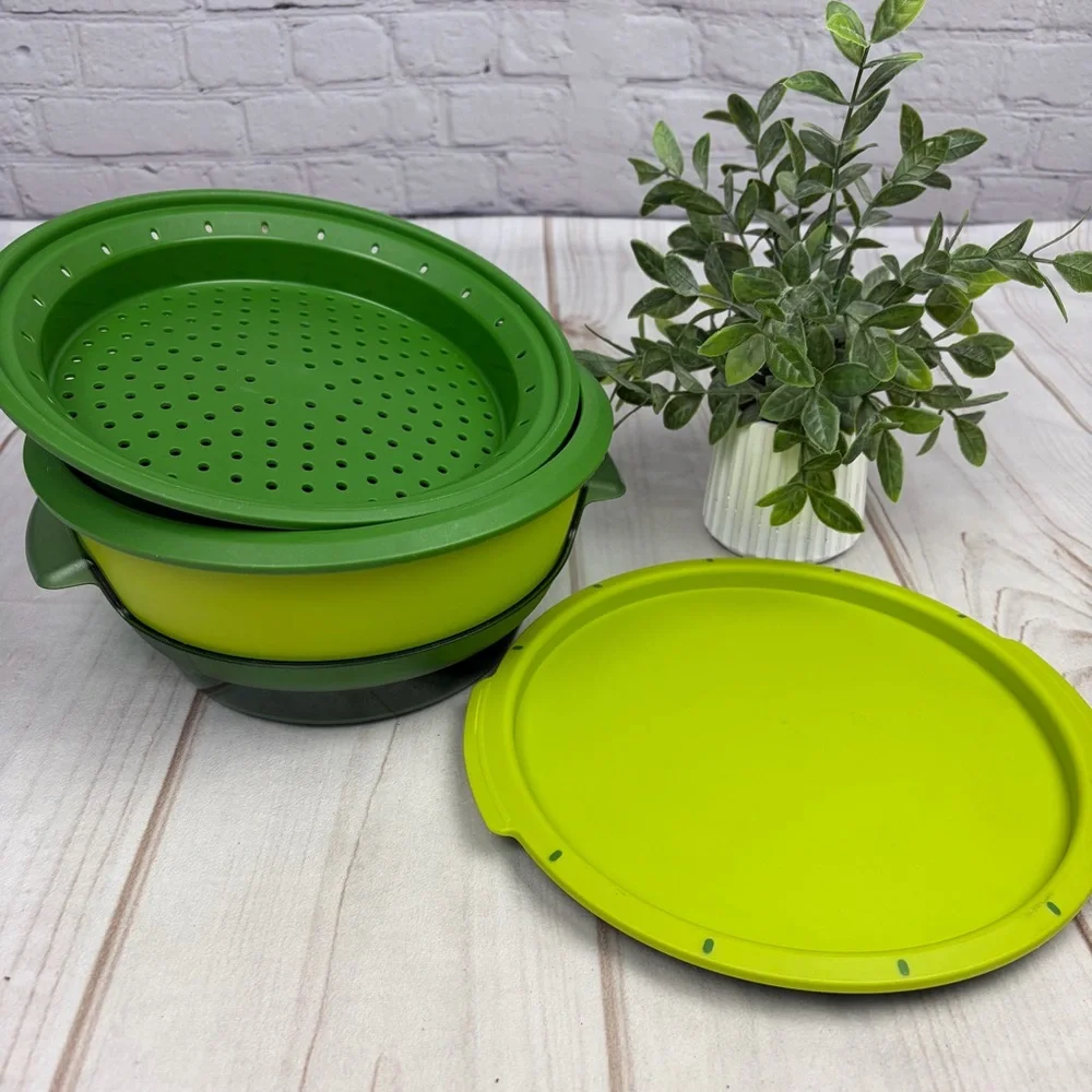 TUPPERWARE Smart Steamer 4-Piece Set - Green